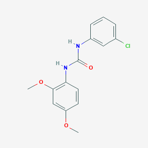 molecular formula C15H15ClN2O3 B3894469 N-(3-chlorophenyl)-N'-(2,4-dimethoxyphenyl)urea 