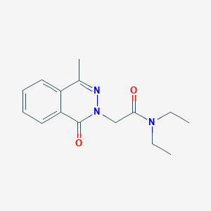 molecular formula C15H19N3O2 B389452 N,N-diethyl-2-(4-methyl-1-oxophthalazin-2-yl)acetamide 