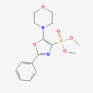 molecular formula C15H19N2O5P B3894550 Dimethyl [5-(morpholin-4-yl)-2-phenyl-1,3-oxazol-4-yl]phosphonate 