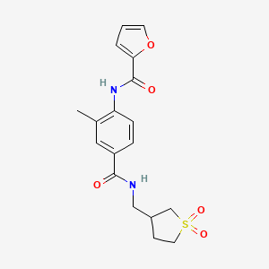 N-[4-({[(1,1-dioxidotetrahydro-3-thienyl)methyl]amino}carbonyl)-2-methylphenyl]-2-furamide