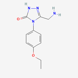 5-(aminomethyl)-4-(4-ethoxyphenyl)-2,4-dihydro-3H-1,2,4-triazol-3-one