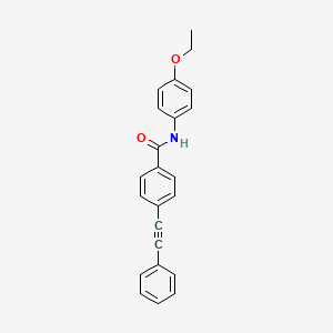 molecular formula C23H19NO2 B3894609 N-(4-ethoxyphenyl)-4-(phenylethynyl)benzamide 