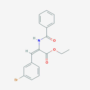 ethyl 2-(benzoylamino)-3-(3-bromophenyl)acrylate