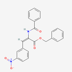 molecular formula C23H18N2O5 B3894751 benzyl 2-(benzoylamino)-3-(3-nitrophenyl)acrylate 