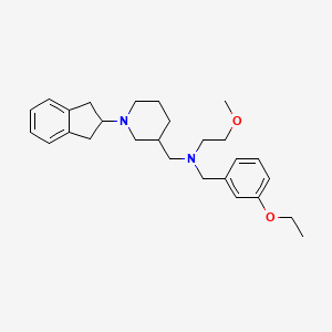 molecular formula C27H38N2O2 B3894884 N-{[1-(2,3-dihydro-1H-inden-2-yl)-3-piperidinyl]methyl}-N-(3-ethoxybenzyl)-2-methoxyethanamine 