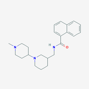molecular formula C23H31N3O B3895002 N-[(1'-methyl-1,4'-bipiperidin-3-yl)methyl]-1-naphthamide 