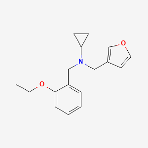 molecular formula C17H21NO2 B3895112 N-(2-ethoxybenzyl)-N-(3-furylmethyl)cyclopropanamine 