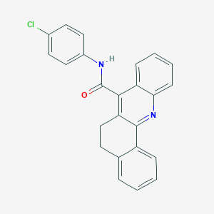 molecular formula C24H17ClN2O B389529 N-(4-chlorophenyl)-5,6-dihydrobenzo[c]acridine-7-carboxamide 