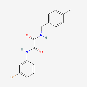 molecular formula C16H15BrN2O2 B3895423 N'-(3-bromophenyl)-N-[(4-methylphenyl)methyl]oxamide 