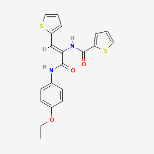 molecular formula C20H18N2O3S2 B3895460 N-[(Z)-3-(4-ethoxyanilino)-3-oxo-1-thiophen-2-ylprop-1-en-2-yl]thiophene-2-carboxamide 