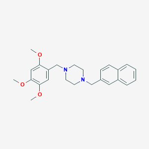 molecular formula C25H30N2O3 B3895581 1-(2-naphthylmethyl)-4-(2,4,5-trimethoxybenzyl)piperazine 