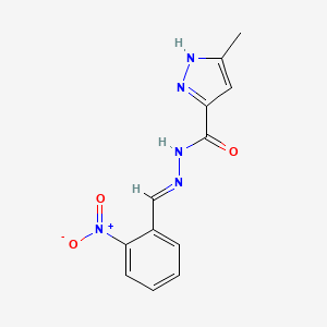 3-methyl-N'-(2-nitrobenzylidene)-1H-pyrazole-5-carbohydrazide