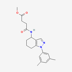 methyl 4-{[1-(3,5-dimethylphenyl)-4,5,6,7-tetrahydro-1H-indazol-4-yl]amino}-4-oxobutanoate