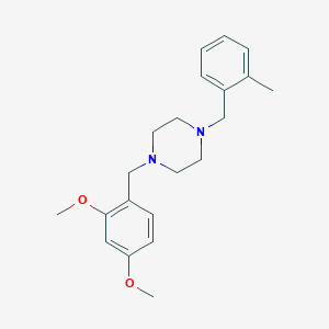 molecular formula C21H28N2O2 B3896103 1-(2,4-dimethoxybenzyl)-4-(2-methylbenzyl)piperazine 