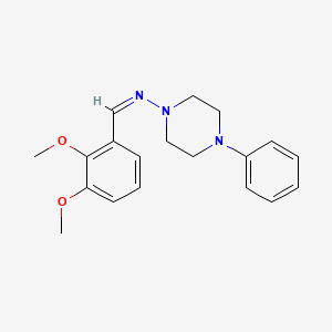 molecular formula C19H23N3O2 B3896684 N-(2,3-dimethoxybenzylidene)-4-phenyl-1-piperazinamine 