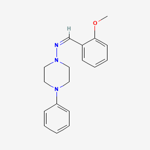 molecular formula C18H21N3O B3896770 N-(2-methoxybenzylidene)-4-phenyl-1-piperazinamine 
