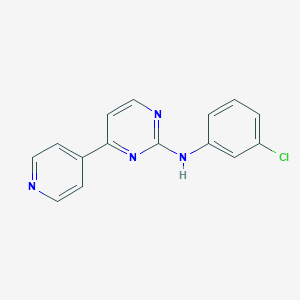 2-pyrimidinamine, N-(3-chlorophenyl)-4-(4-pyridinyl)-