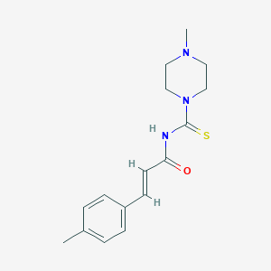 molecular formula C16H21N3OS B389750 N-(4-Methyl-piperazine-1-carbothioyl)-3-p-tolyl-acrylamide CAS No. 1164549-07-8