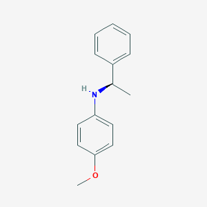 molecular formula C15H17NO B389756 N-(4-methoxyphenyl)-N-(1-phenylethyl)amine 