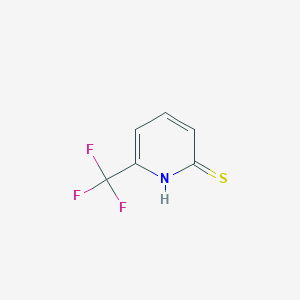 molecular formula C6H4F3NS B038977 6-(Trifluoromethyl)pyridine-2-thiol CAS No. 121307-80-0