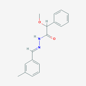 molecular formula C17H18N2O2 B389819 2-methoxy-N'-(3-methylbenzylidene)-2-phenylacetohydrazide 