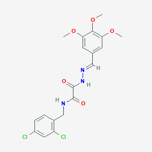 molecular formula C19H19Cl2N3O5 B389864 N-(2,4-dichlorobenzyl)-2-oxo-2-[2-(3,4,5-trimethoxybenzylidene)hydrazino]acetamide 