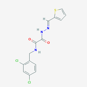 molecular formula C14H11Cl2N3O2S B389867 N-(2,4-dichlorobenzyl)-2-oxo-2-[2-(2-thienylmethylene)hydrazino]acetamide 