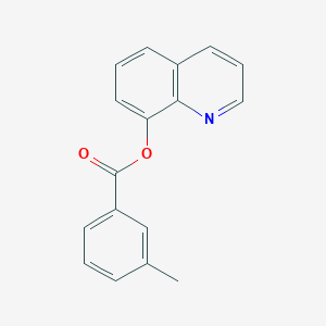 molecular formula C17H13NO2 B389870 Quinolin-8-yl 3-methylbenzoate CAS No. 13607-26-6