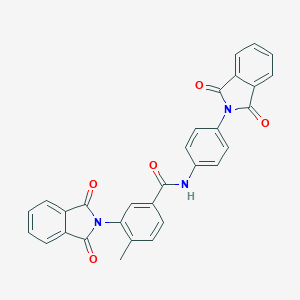 molecular formula C30H19N3O5 B389872 3-(1,3-dioxo-1,3-dihydro-2H-isoindol-2-yl)-N-[4-(1,3-dioxo-1,3-dihydro-2H-isoindol-2-yl)phenyl]-4-methylbenzamide 