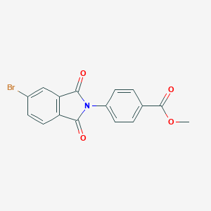 molecular formula C16H10BrNO4 B389883 methyl 4-(5-bromo-1,3-dioxo-1,3-dihydro-2H-isoindol-2-yl)benzoate 