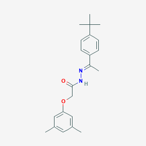 molecular formula C22H28N2O2 B389886 N'-[1-(4-tert-butylphenyl)ethylidene]-2-(3,5-dimethylphenoxy)acetohydrazide 