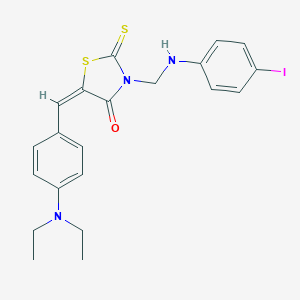 5-[4-(Diethylamino)benzylidene]-3-[(4-iodoanilino)methyl]-2-thioxo-1,3-thiazolidin-4-one