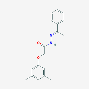 2-(3,5-dimethylphenoxy)-N'-(1-phenylethylidene)acetohydrazide