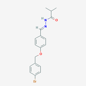 N'-{4-[(4-bromobenzyl)oxy]benzylidene}-2-methylpropanohydrazide