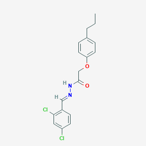 molecular formula C18H18Cl2N2O2 B389949 N'-(2,4-dichlorobenzylidene)-2-(4-propylphenoxy)acetohydrazide 
