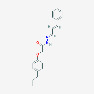 molecular formula C20H22N2O2 B389960 N'-(3-phenyl-2-propenylidene)-2-(4-propylphenoxy)acetohydrazide 