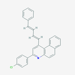 molecular formula C29H20ClN B389980 3-(4-Chlorophenyl)-1-(4-phenyl-1,3-butadienyl)benzo[f]quinoline 
