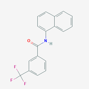 molecular formula C18H12F3NO B389983 Benzamide, N-(1-naphthyl)-3-trifluoromethyl- CAS No. 720676-13-1