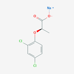 molecular formula C9H7Cl2NaO3 B039003 Dichlorprop-p-sodium CAS No. 119299-10-4