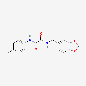 molecular formula C18H18N2O4 B3900320 N-(1,3-benzodioxol-5-ylmethyl)-N'-(2,4-dimethylphenyl)oxamide 