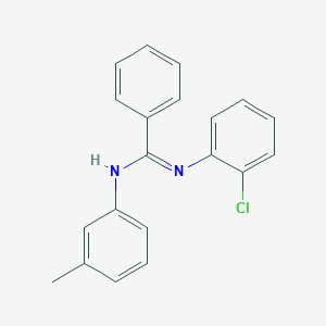 N-(2-chlorophenyl)-N'-(3-methylphenyl)benzenecarboximidamide