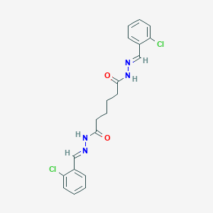 N'~1~,N'~6~-bis(2-chlorobenzylidene)hexanedihydrazide