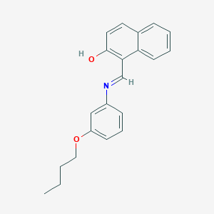1-{[(3-Butoxyphenyl)imino]methyl}-2-naphthol