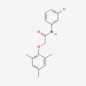 molecular formula C17H18BrNO2 B3900436 N-(3-bromophenyl)-2-(2,4,6-trimethylphenoxy)acetamide 
