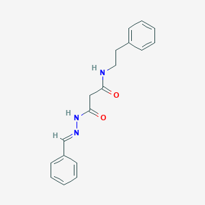 3-(2-benzylidenehydrazino)-3-oxo-N-(2-phenylethyl)propanamide