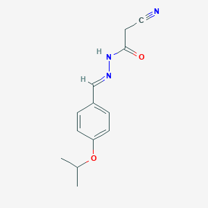 2-cyano-N'-(4-isopropoxybenzylidene)acetohydrazide