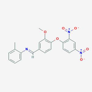 N-[4-(2,4-dinitrophenoxy)-3-methoxybenzylidene]-2-methylaniline