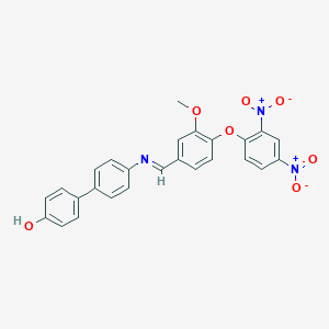 4'-[(4-{2,4-Bisnitrophenoxy}-3-methoxybenzylidene)amino][1,1'-biphenyl]-4-ol