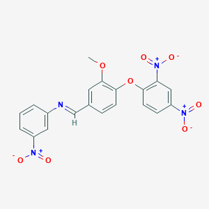 N-[4-(2,4-dinitrophenoxy)-3-methoxybenzylidene]-3-nitroaniline
