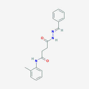 4-(2-benzylidenehydrazino)-N-(2-methylphenyl)-4-oxobutanamide